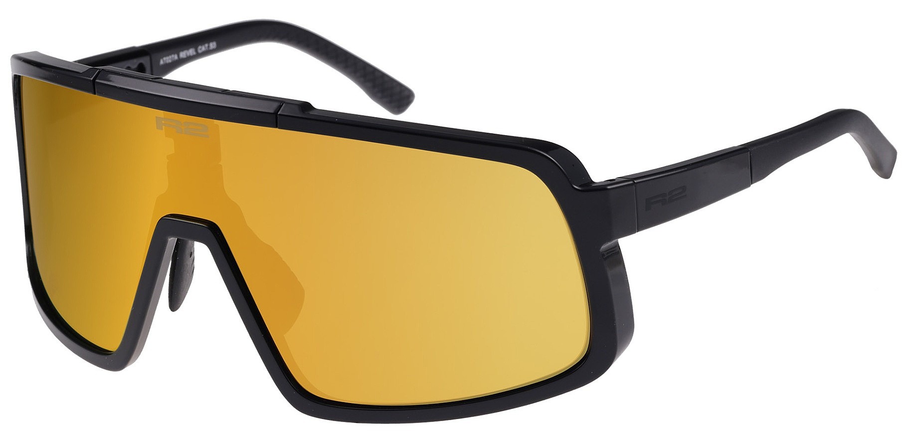 des lunettes R2 Revel - AT027A/Matte Black/Brown/Gold Chrome