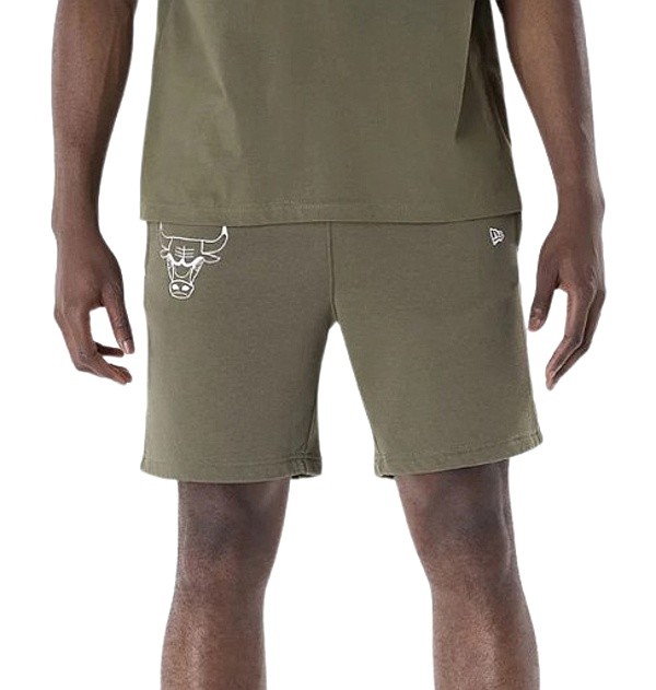 spodenki New Era League Essential NBA Chicago Bulls - New Olive