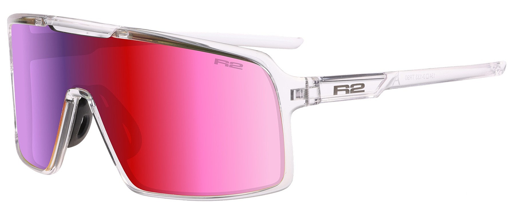 des lunettes R2 Winner - AT107J/Crystal Clear/Brown/Blackred Chrome