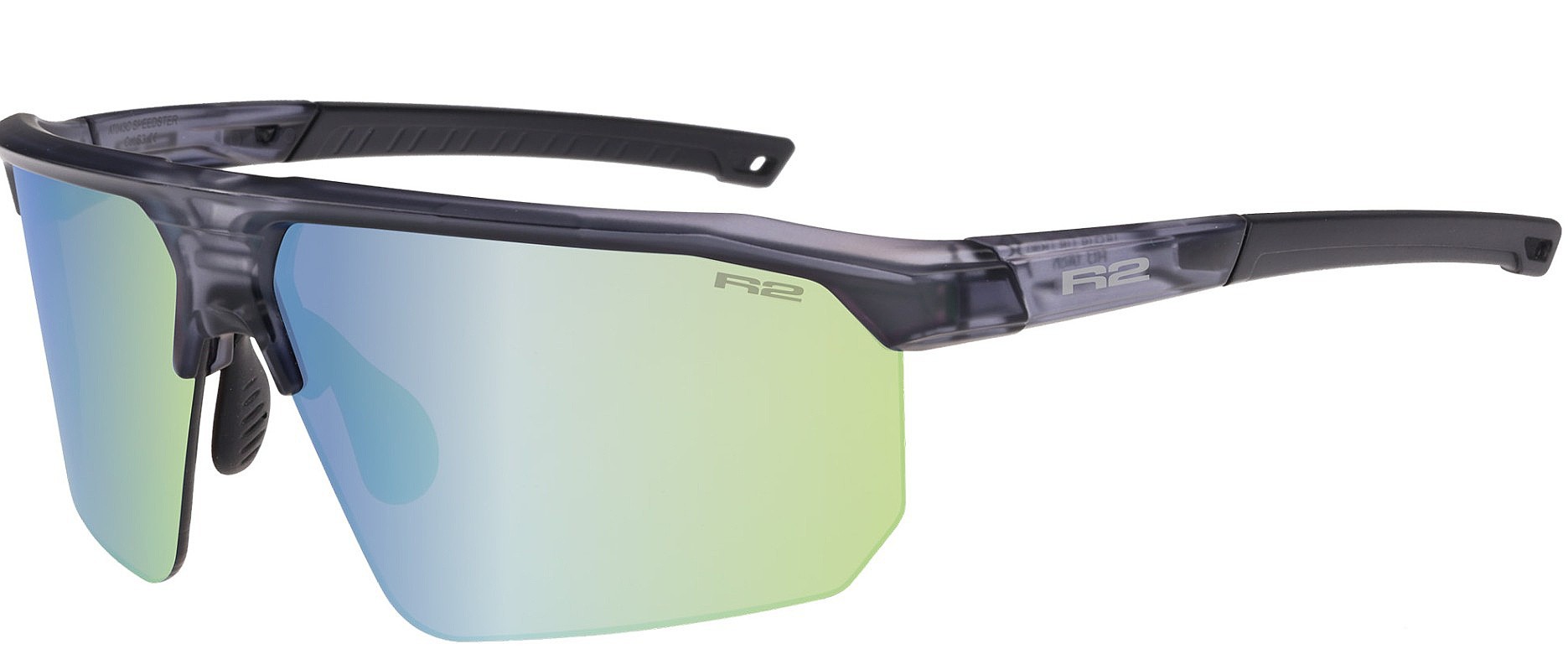 okulary R2 Speedster - AT043C/Matte Crystal Dark Grey/Purple/Green Chrome