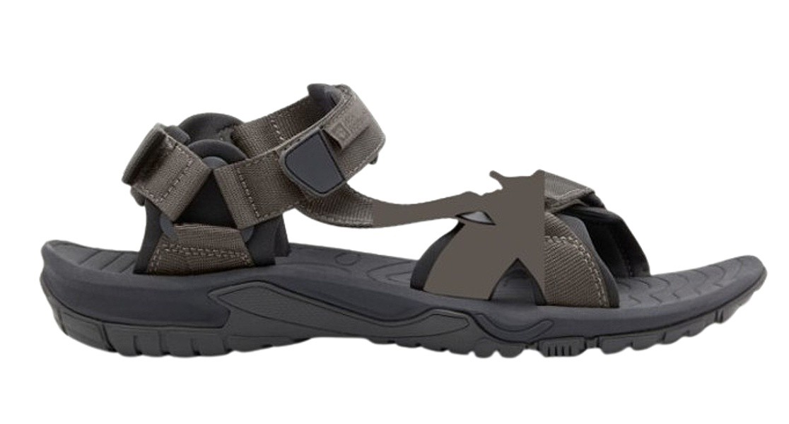 Schuhe Jack Wolfskin Lakewood Ride Sandal M - Cold Coffee - men´s