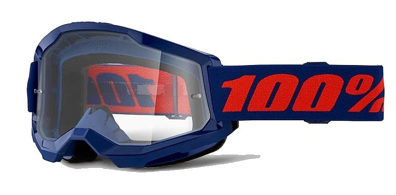 des lunettes 100% Strata 2 - Navy/Clear