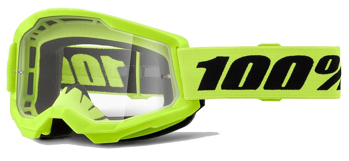 ochelari 100% Strata 2 - Neon Yellow/Clear