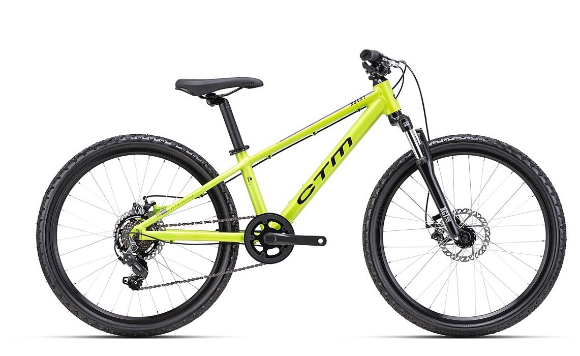 bicykel CTM Rocky 3.0 24" - Matte Lime/Grey - unisex junior