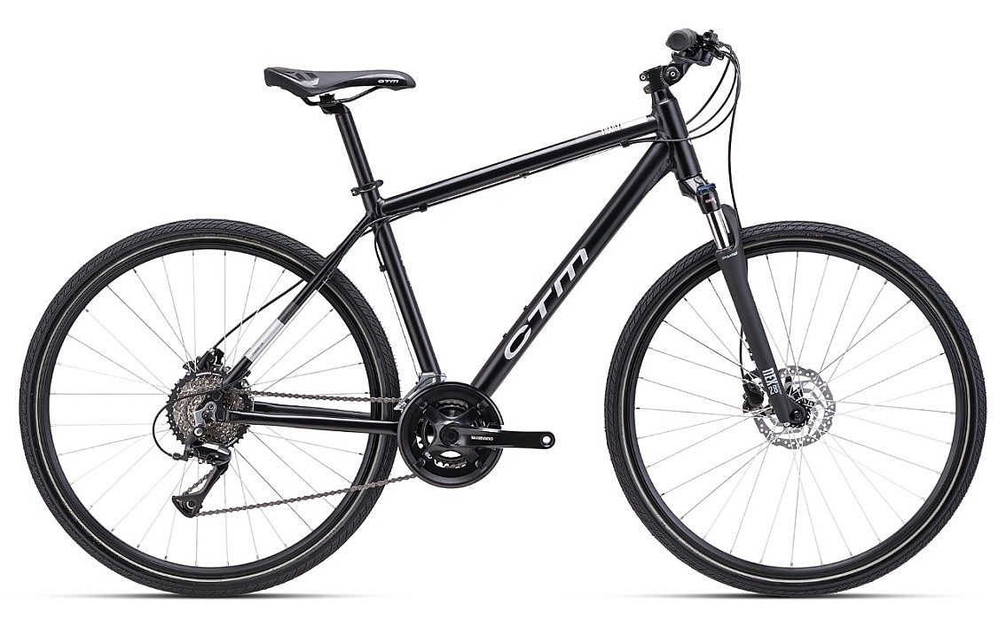 cykel CTM Tranz 28" - Matte Black/Gloss Silver