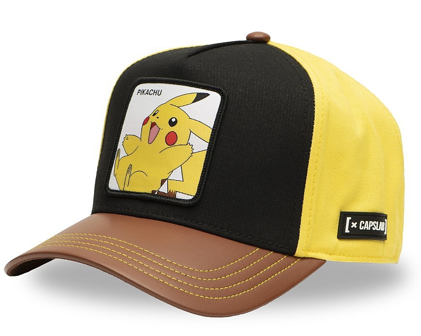 gorra con visera Capslab Pokemon - Black/Brown/Yellow - men´s