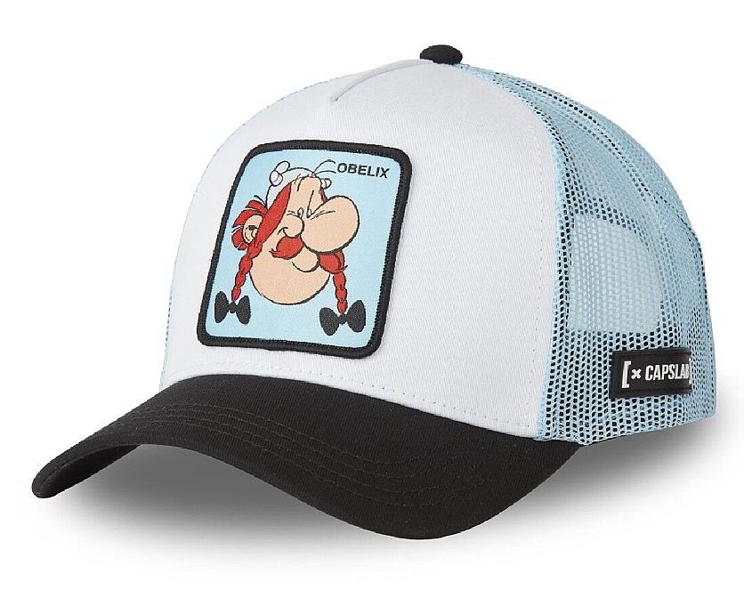 Kappe Capslab Asterix Trucker - Obelix/White/Black/Light Blue