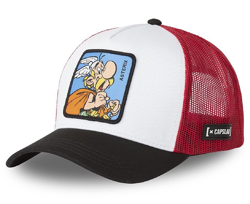 gorra con visera Capslab Asterix Trucker - Asterix/White/Black/Red