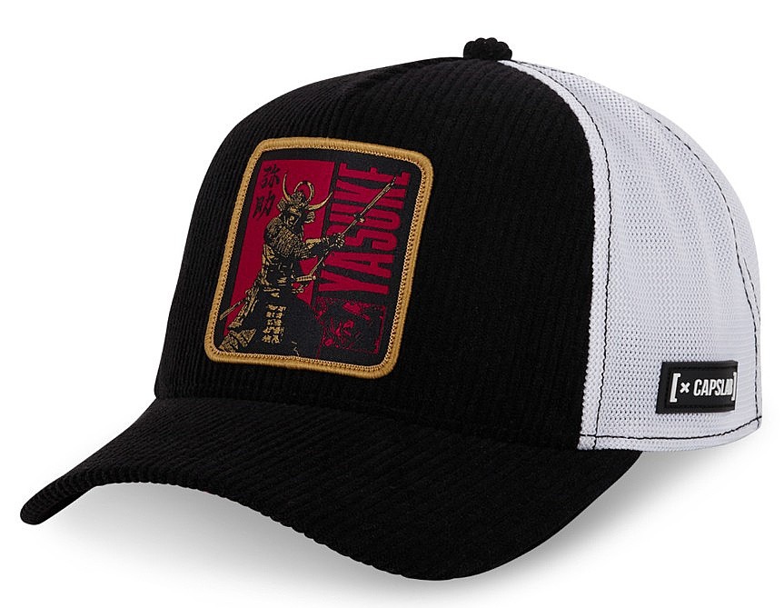 czapka z daszkiem Capslab Assassin's Creed Shadows Trucker - Yasuke/Black/Black/White