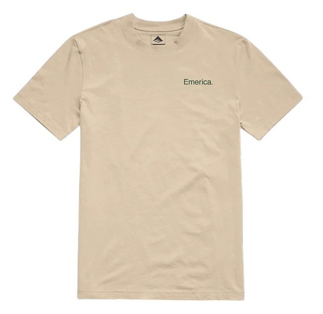 tričko Emerica Lockup - Brown - men´s