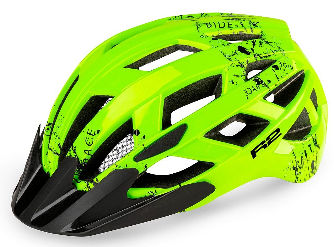 casque R2 Lumen - ATH20B/Neon Yellow/Black Glossy - unisex junior