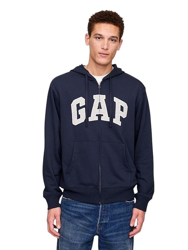 mikina GAP Logo GAP French Terry Zip - Tapestry Navy V2 - men´s