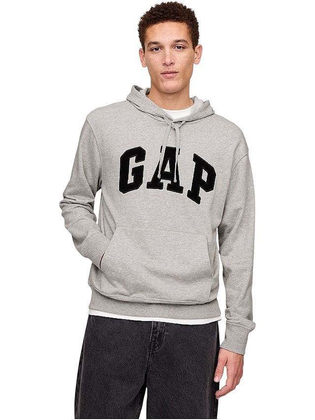 sweat-shirt GAP Logo GAP French Terry - Light Heather Grey B08 - men´s