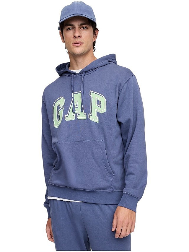 кофта GAP Logo French Terry - Quiet Blue - men´s