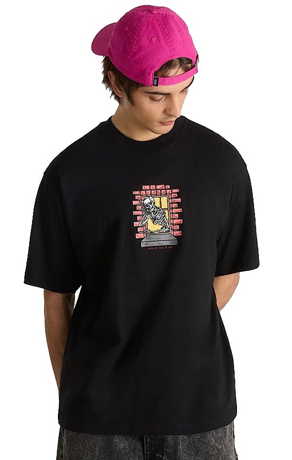 tricou Vans Skull Window - Black - men´s