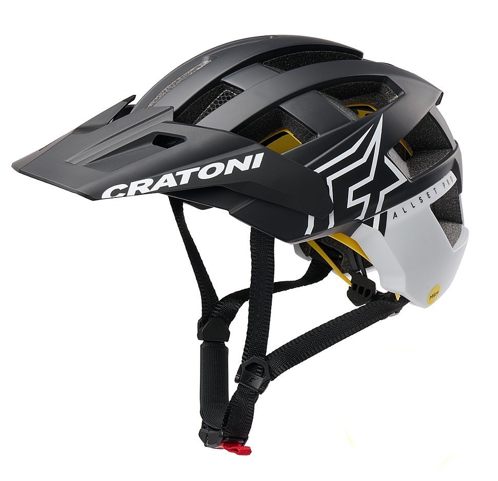 capacete Cratoni AllSet Pro Mips - Black/White Matt