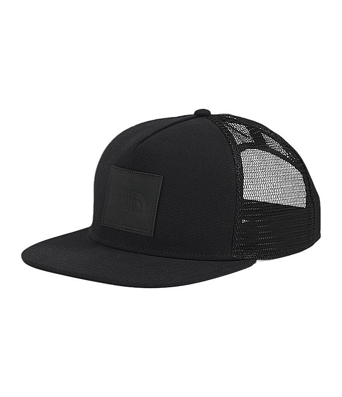 gorra con visera The North Face Half Dome Trucker - TNF Black/Leather Patch