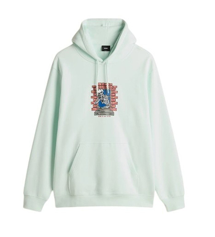 bluză Vans Skull Window Pullover - Hint Of Mint - men´s