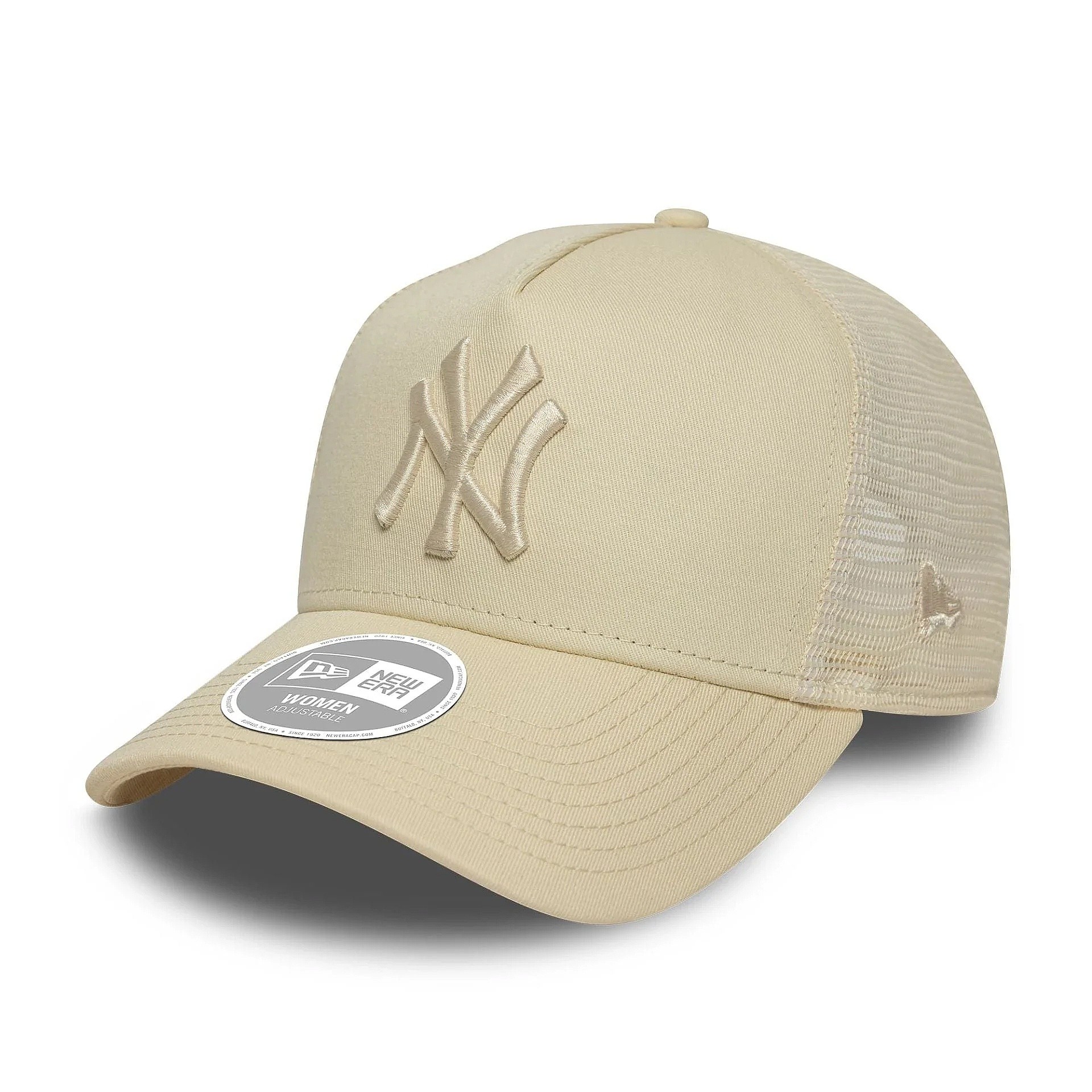 Kappe New Era 9FO League Essential Trucker MLB New York Yankees - Light Cream - men´s