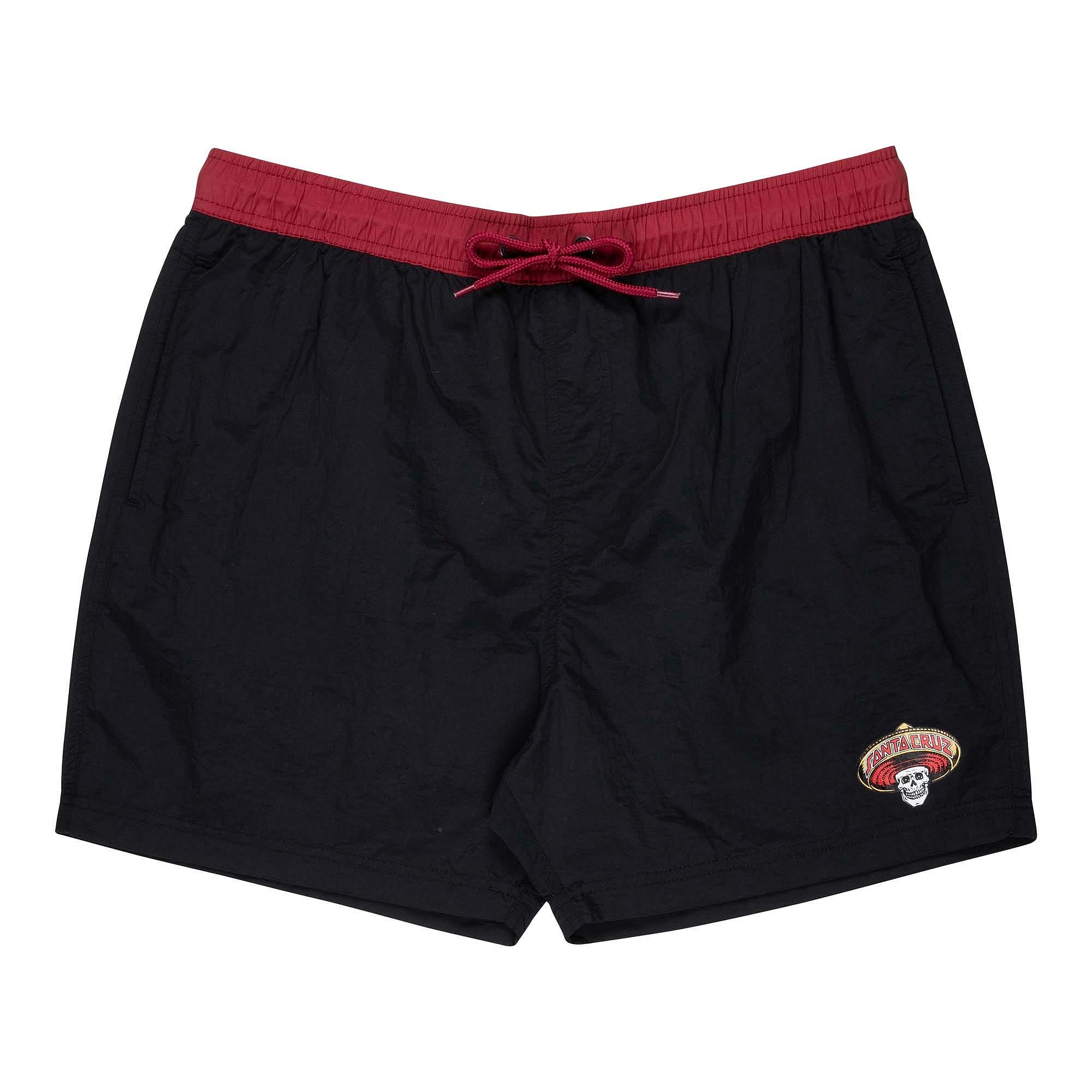 плавательные шорты Santa Cruz Guzman Skull - Black - men´s