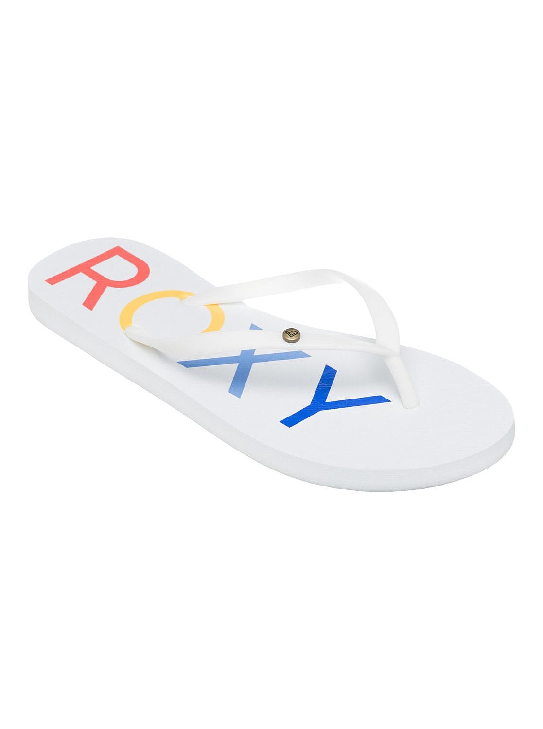 șlapi Roxy Sandy III - WNM/White/Rainbow Monogram - women´s