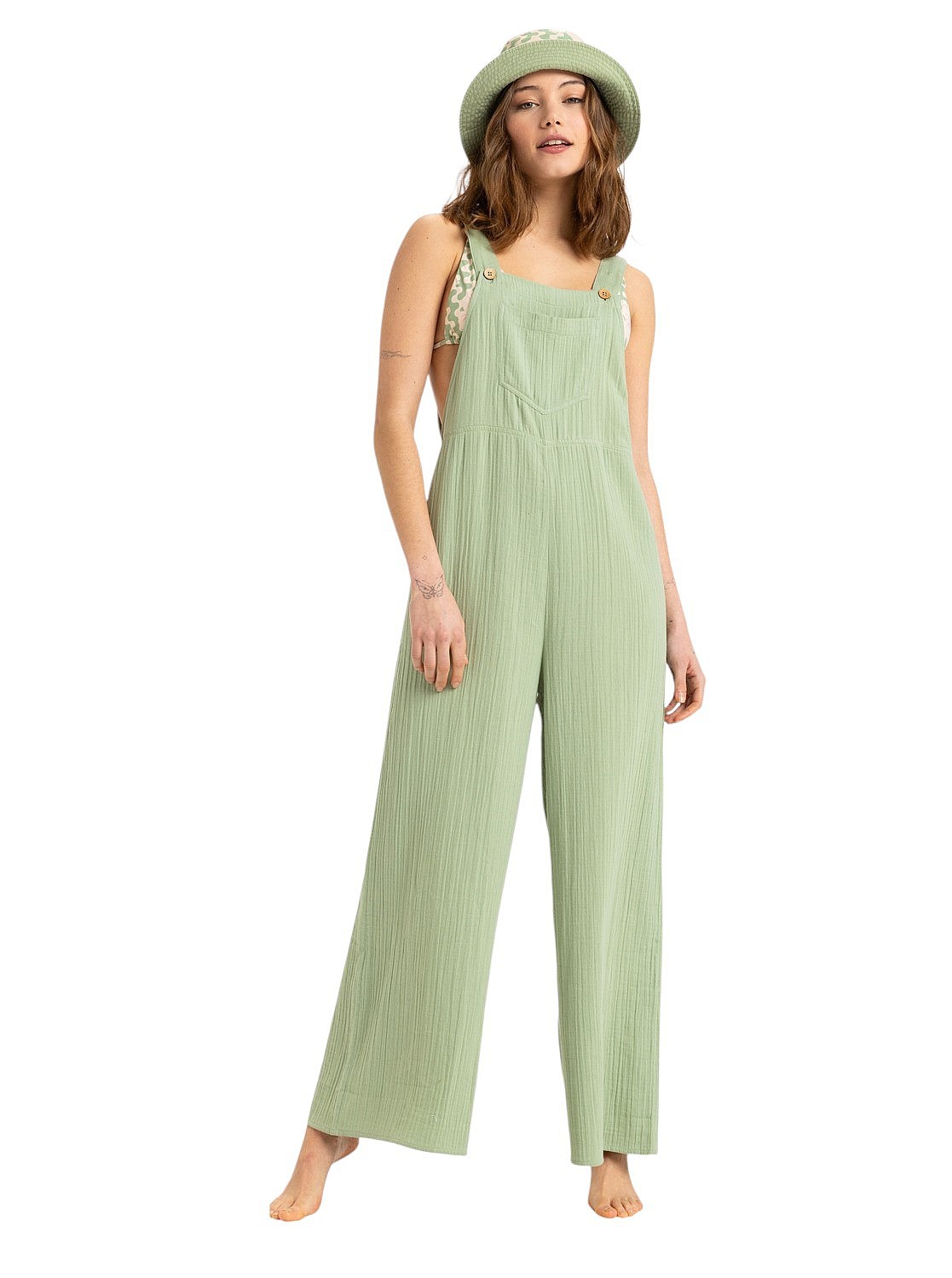 Overall Roxy Easy Isle Jumper - GHZ0/Basil - women´s
