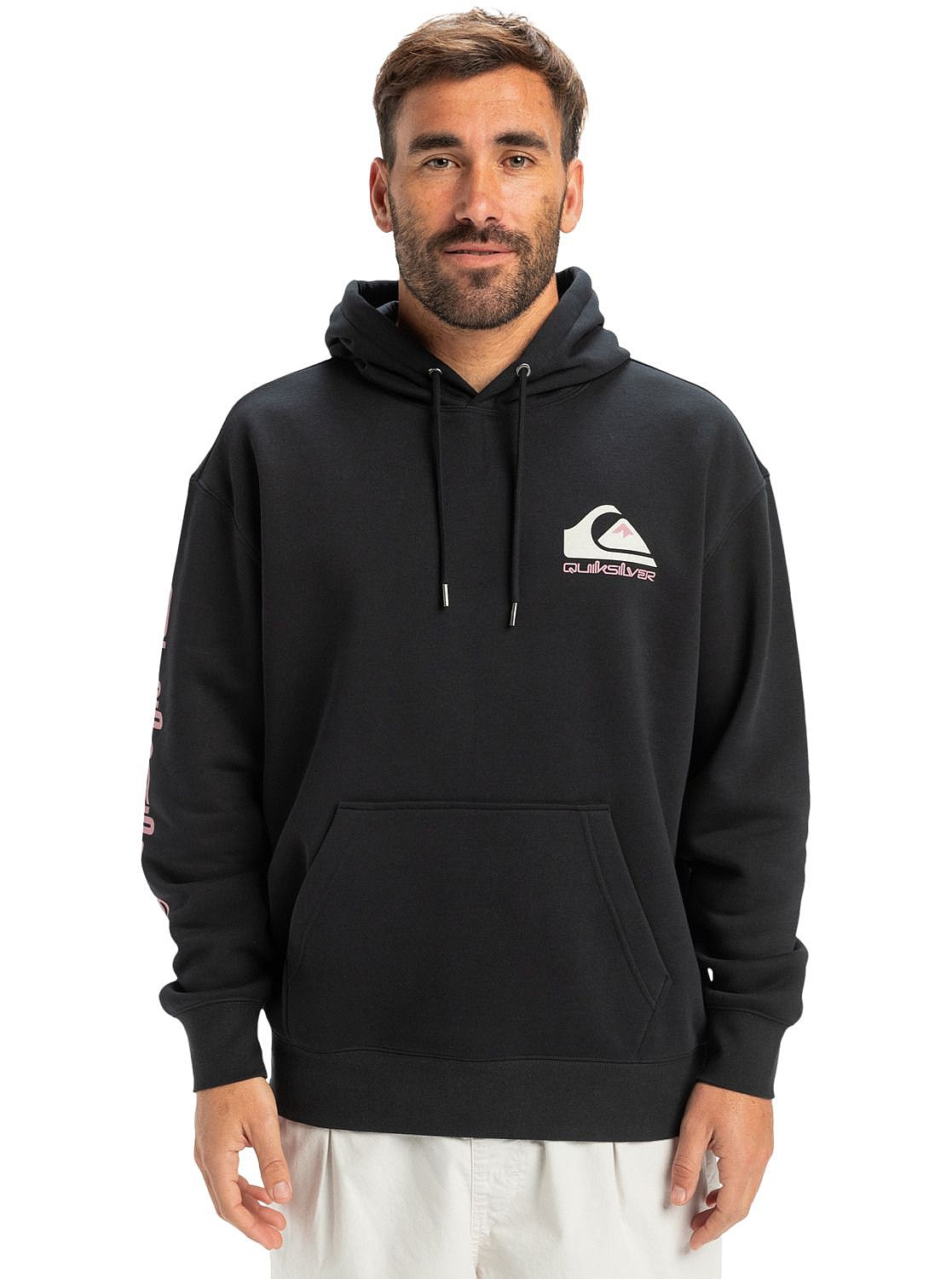 mikina Quiksilver Omni Logo Hoodie - KVJ0/Black - men´s