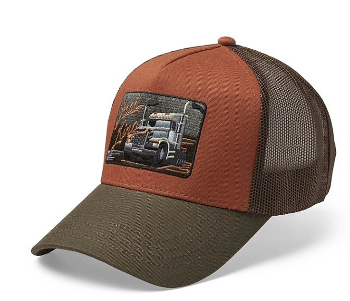 șapcă cu cozoroc Statewear Danny Trucker - Rust
