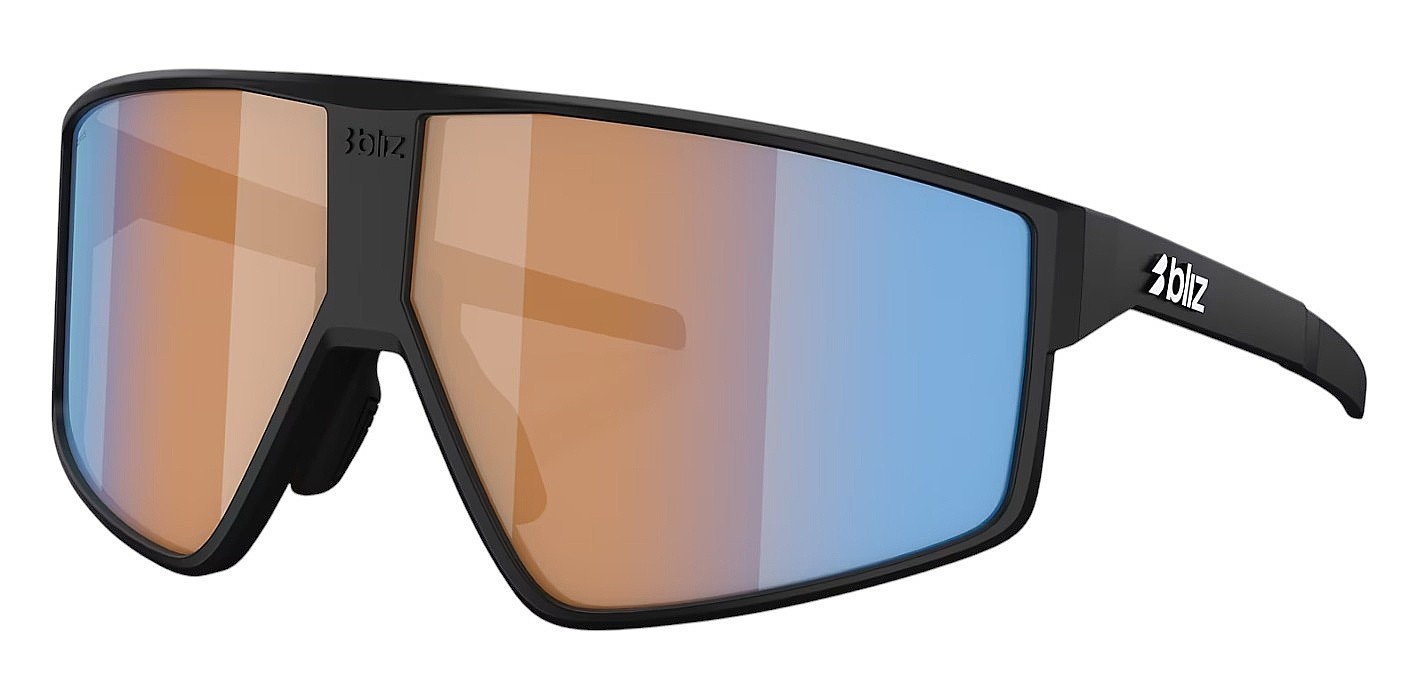 очки Bliz P002 - 701610/Matte Black/NON Coral/Orange Mirror Blue