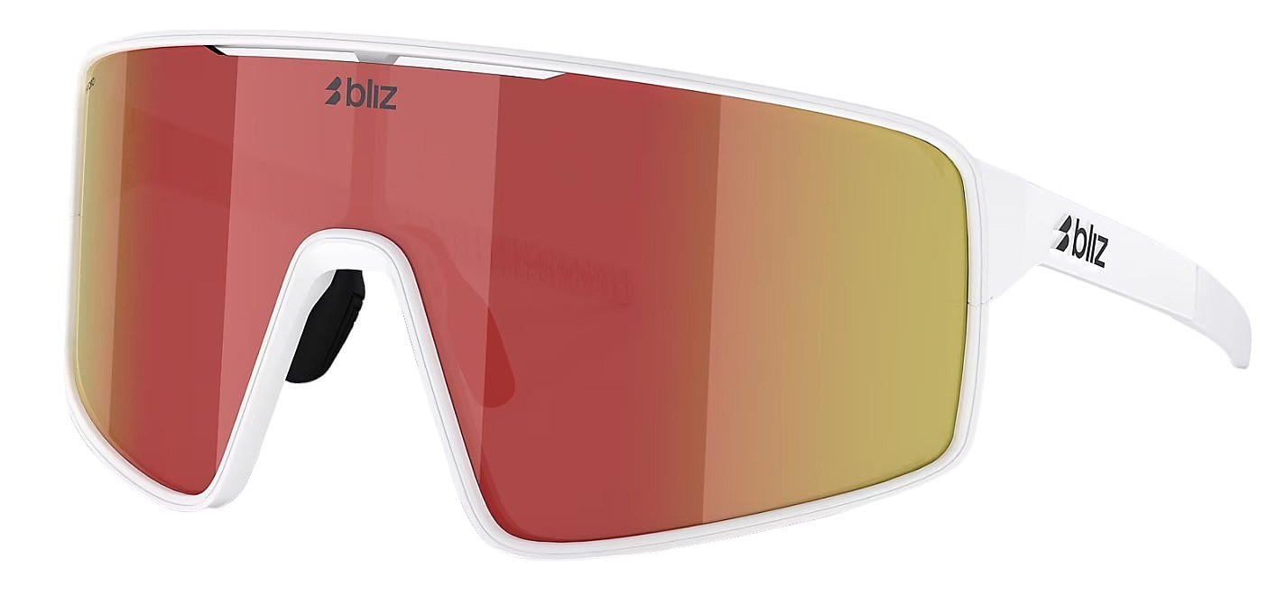 des lunettes Bliz P001 - 701513/Matte Black/Brown W Red Mirror