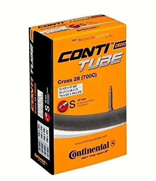 duše Continental Cross 28"x1.5"-1.75" FV 42mm - 0181941/Black