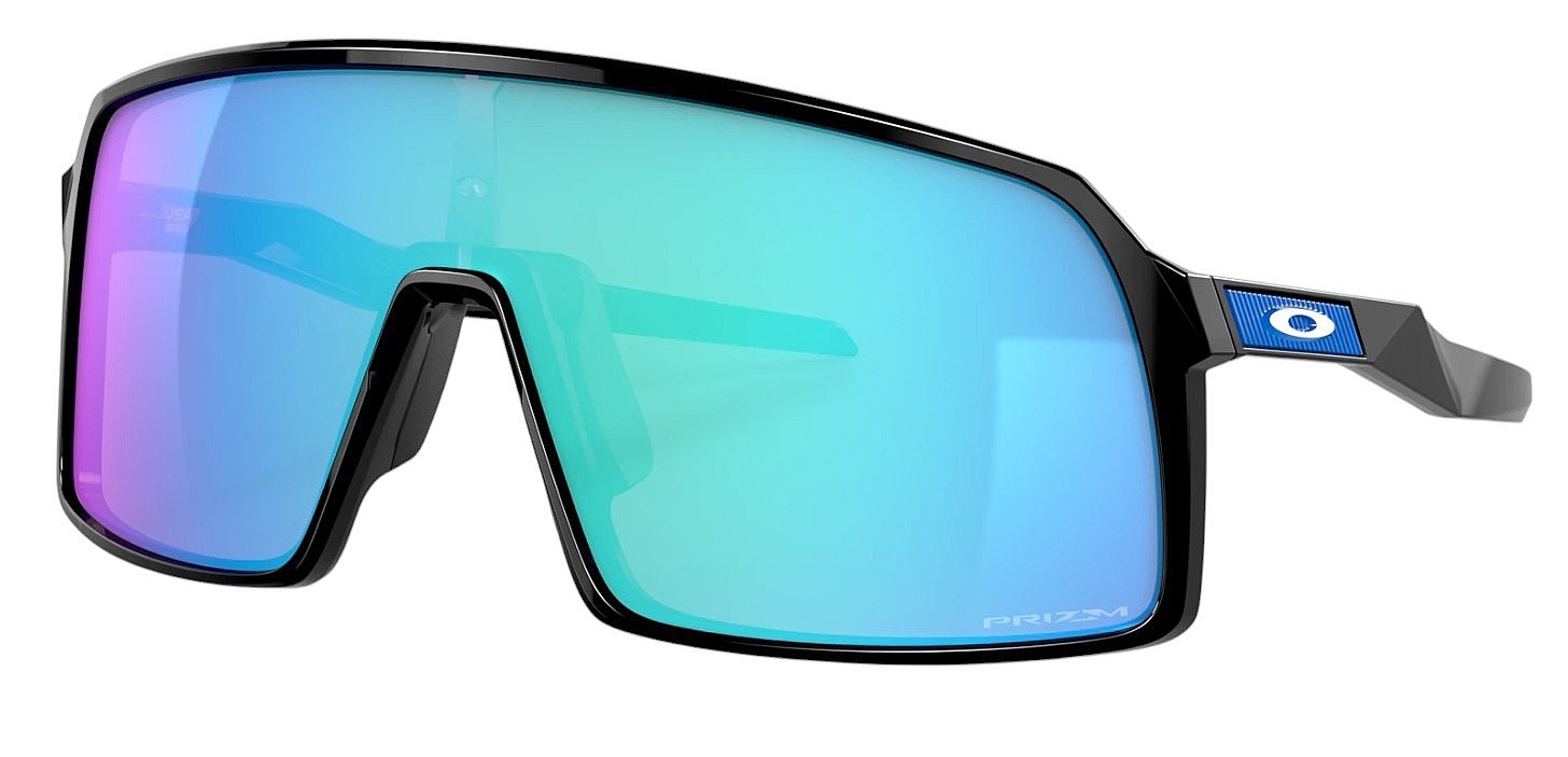 des lunettes Oakley Sutro - Polished Black/Prizm Sapphire