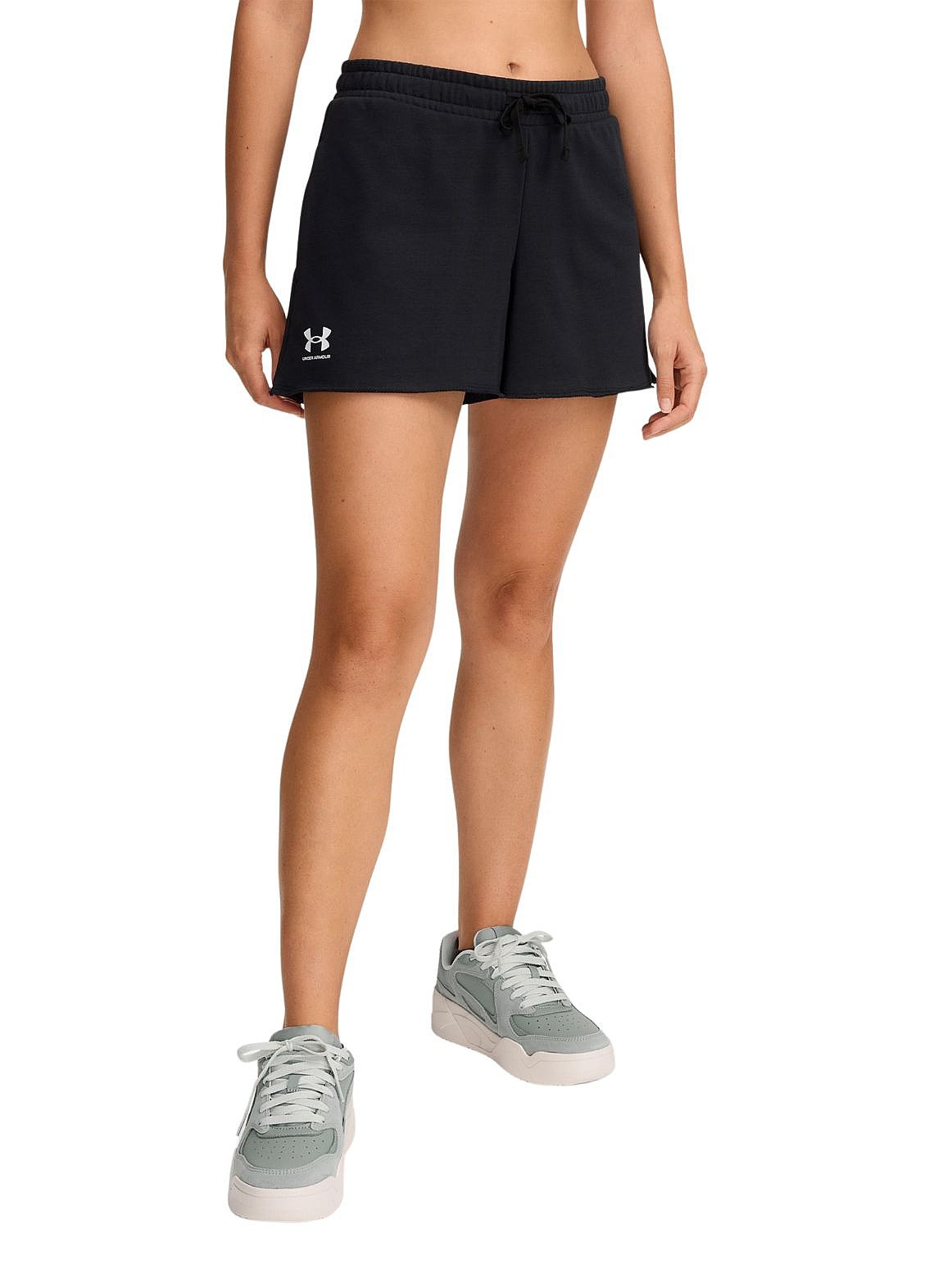 Under Armour Rival Terry Shorts - Black/White
