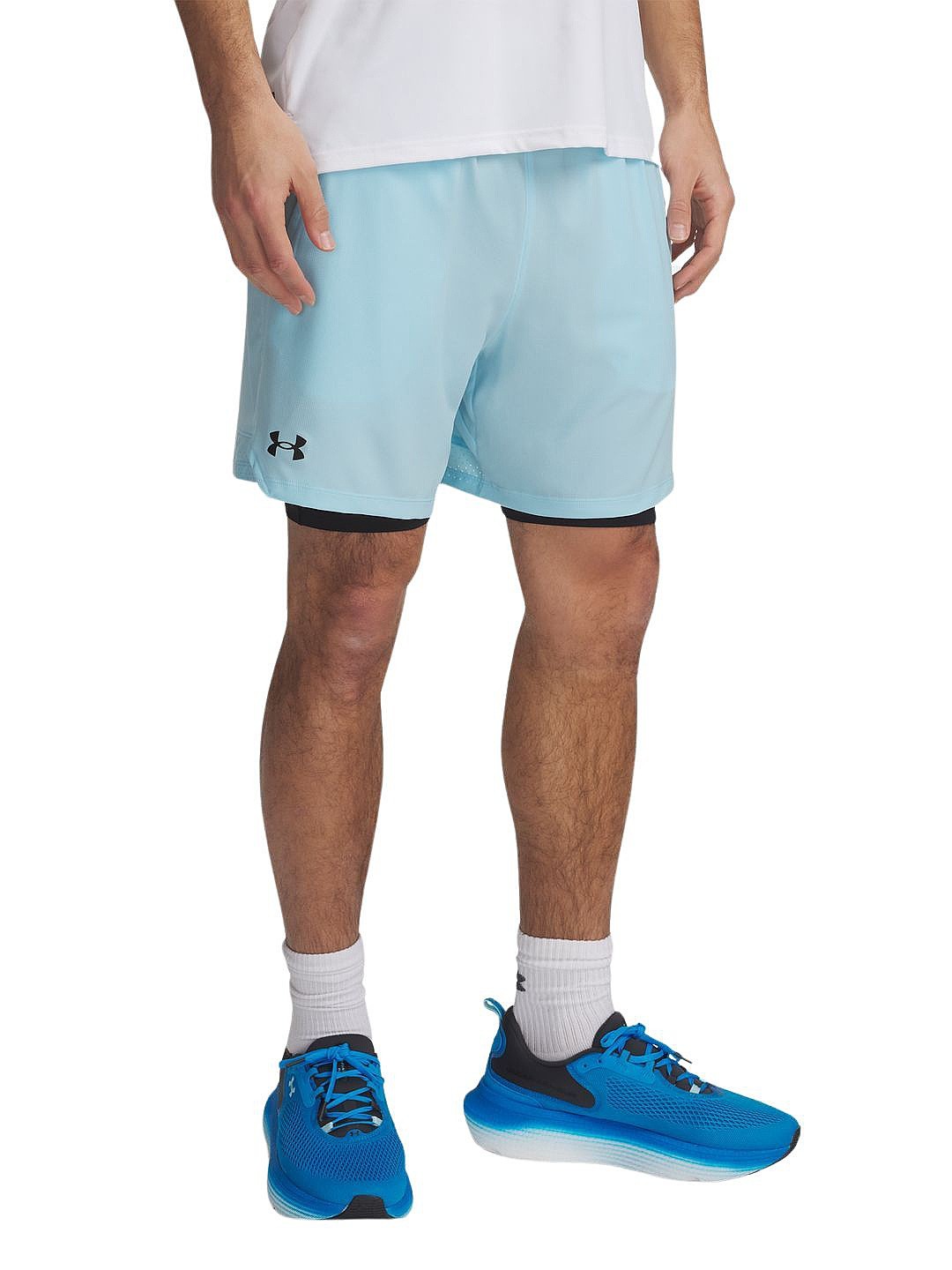 шорты Under Armour Vanish Woven 2in1 Sts - Stream/Black - men´s