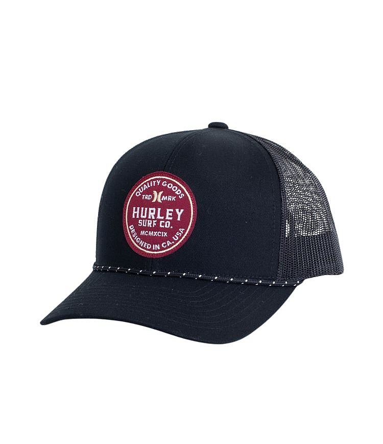 cap Hurley Jetties Trucker - Black