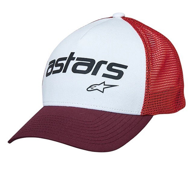 Kappe Alpinestars Vital Trucker - White/Maroon/Orange - men´s