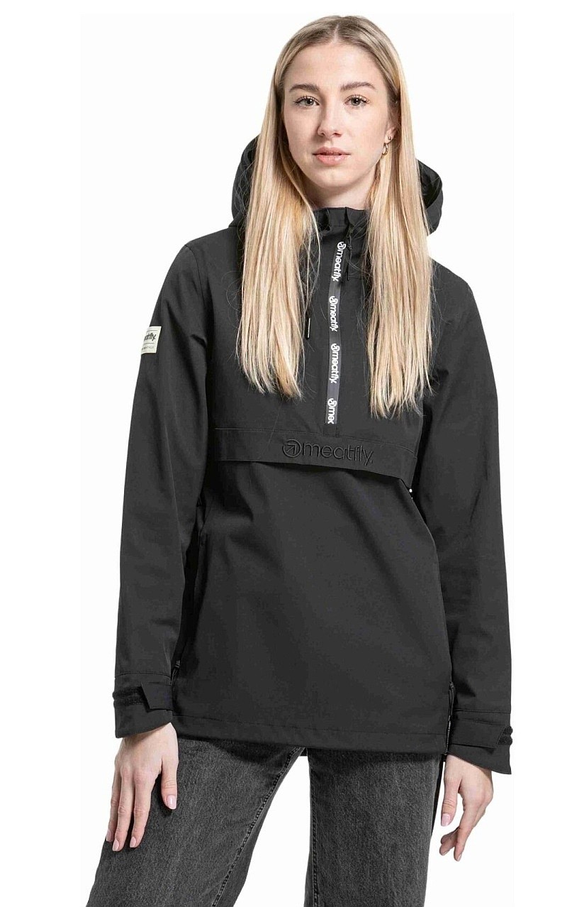Jacke Meatfly Kalle - Black/Black Logo - women´s