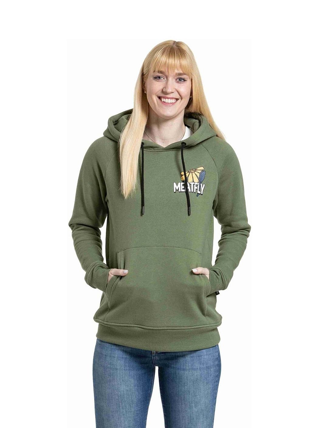bluza Meatfly Watani - Olive Flowers