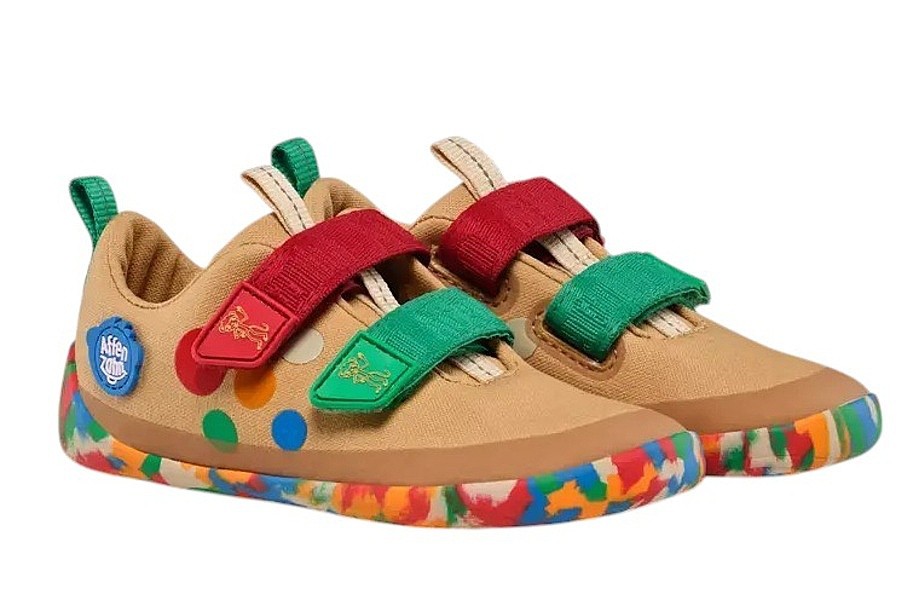 sko Affenzahn Sneaker Cotton Lucky - Beige - kid´s