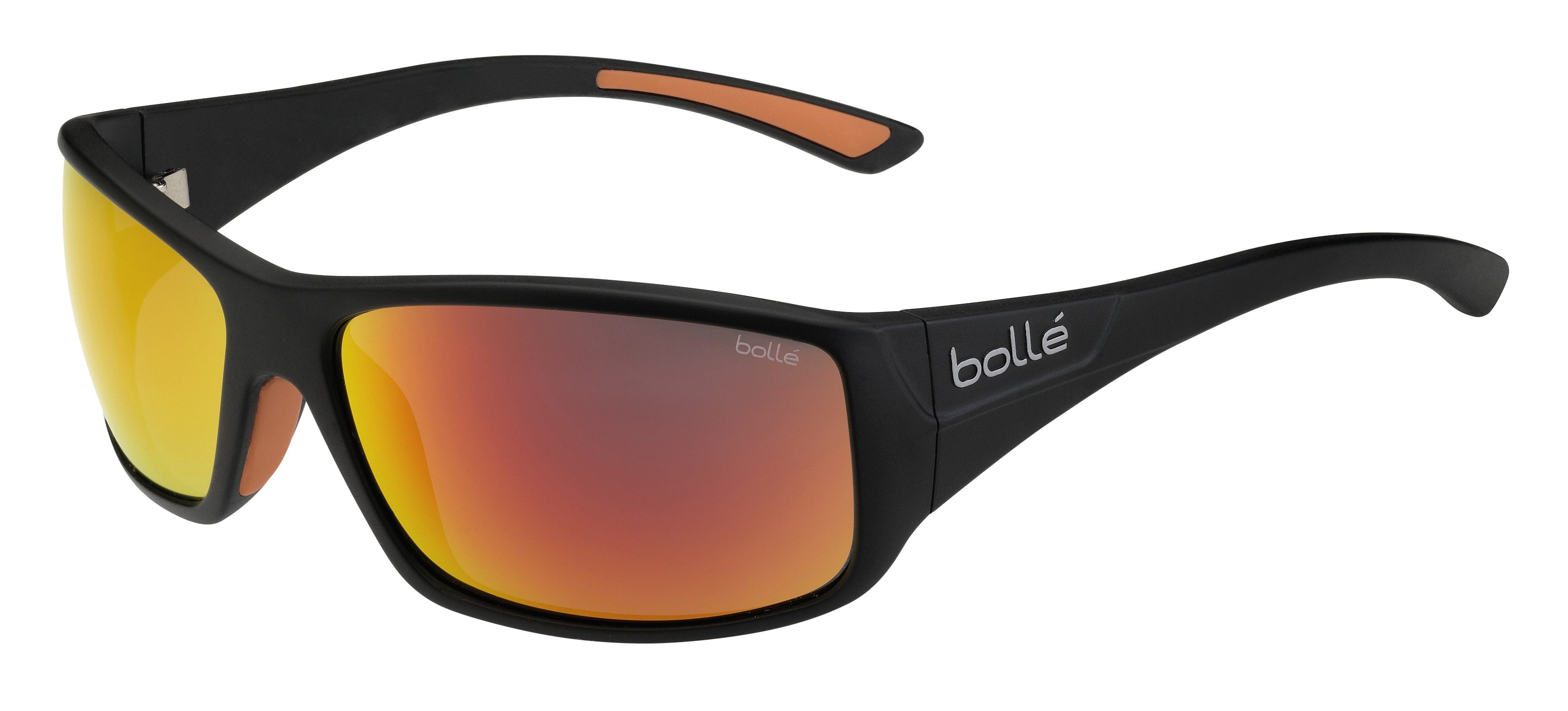 des lunettes Bollé Kingsnake - Matte Black/TNS Fire