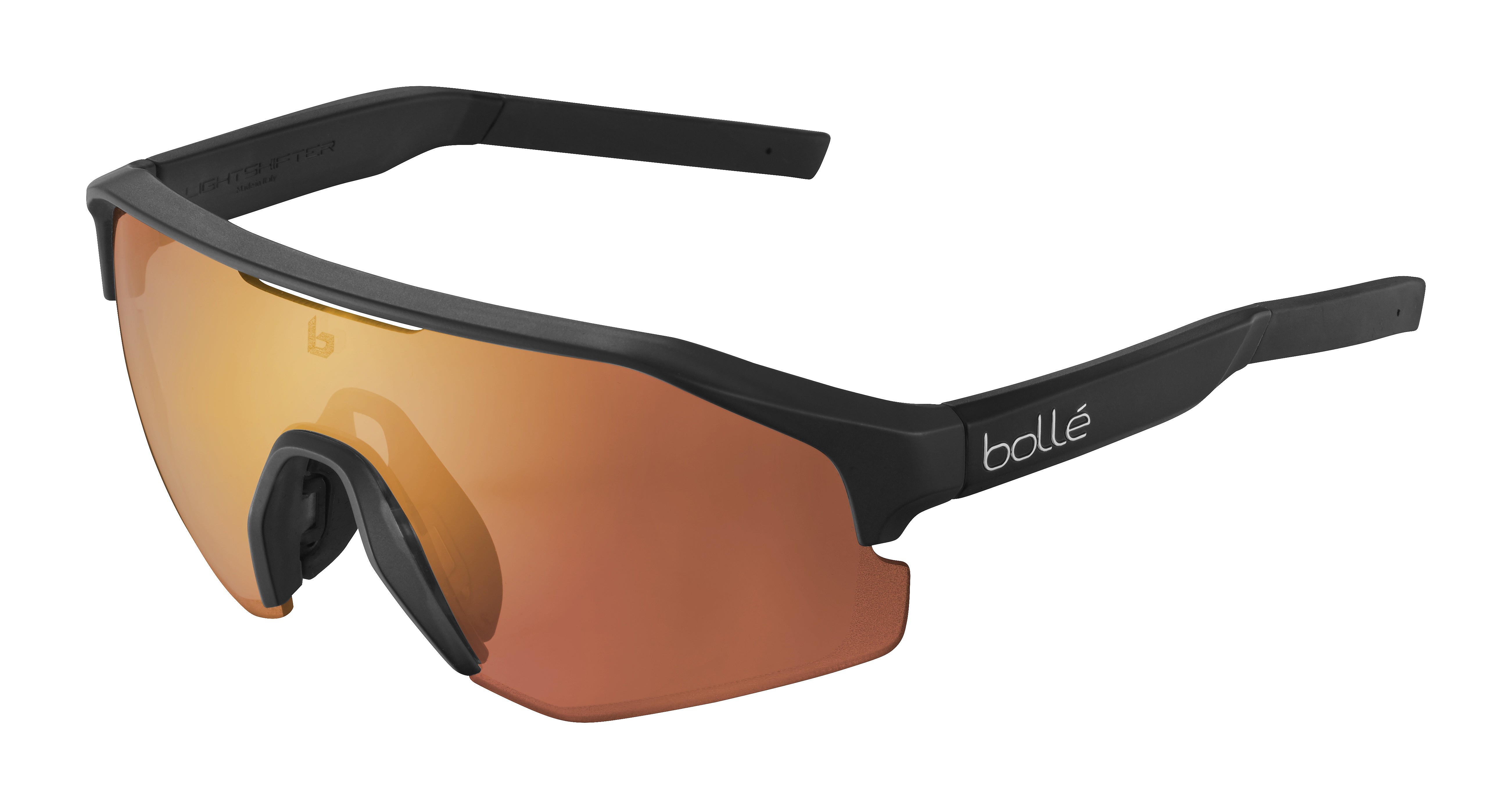 Brille Bollé Lightshifter - Black Matte/Phantom Brown Red Photochromic