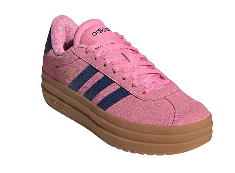 topánky adidas Performance Vl Court Bold - Bliss Pink/Dark Blue/Gold Metallic - women´s