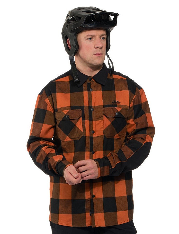 camicia Horsefeathers Prom LS - Burnt Orange - men´s