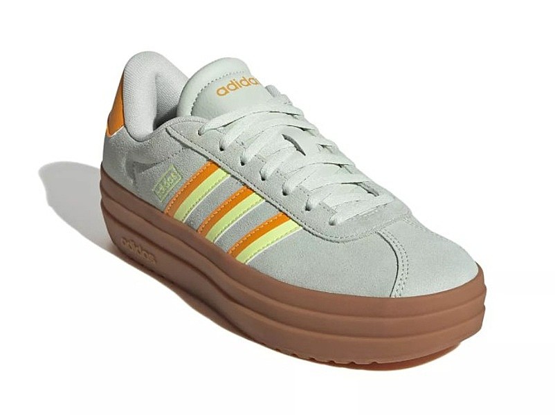 chaussures adidas Performance Vl Court Bold - Linen Green/Crew Orange/Hi-Res Yellow - women´s