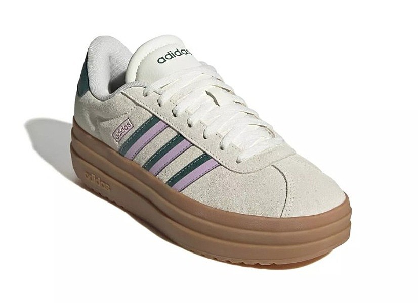 chaussures adidas Performance Vl Court Bold - Off White/Collegiate Green/Bliss Lilac - women´s