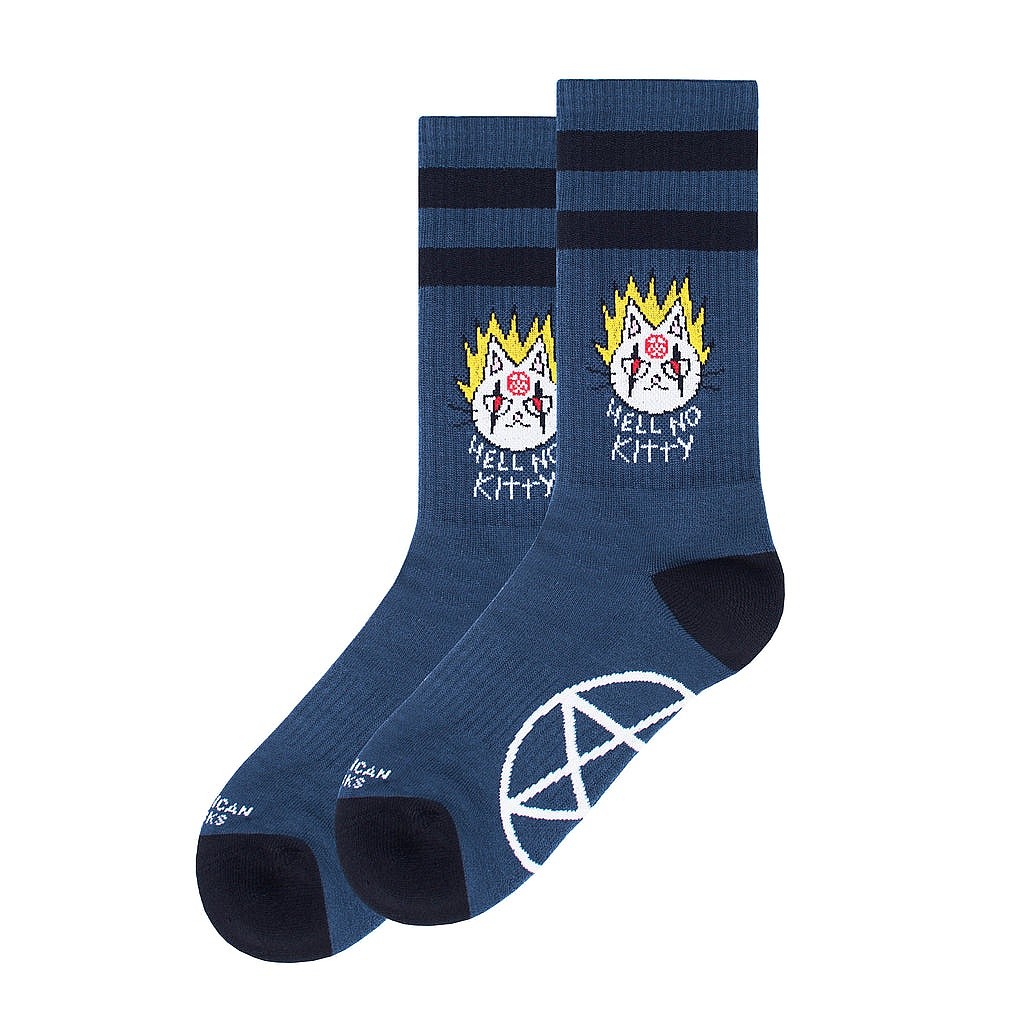 meias American Socks Mid High - Hell No Kitty