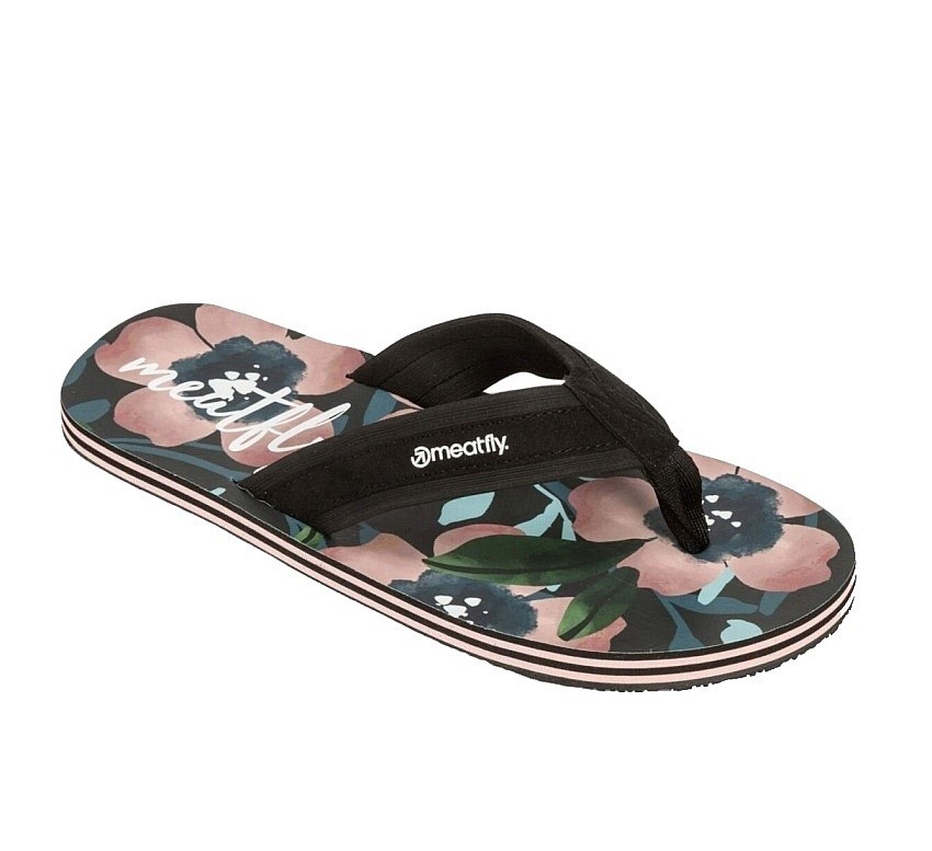 tongs Meatfly Azra - Pink Flowers - women´s