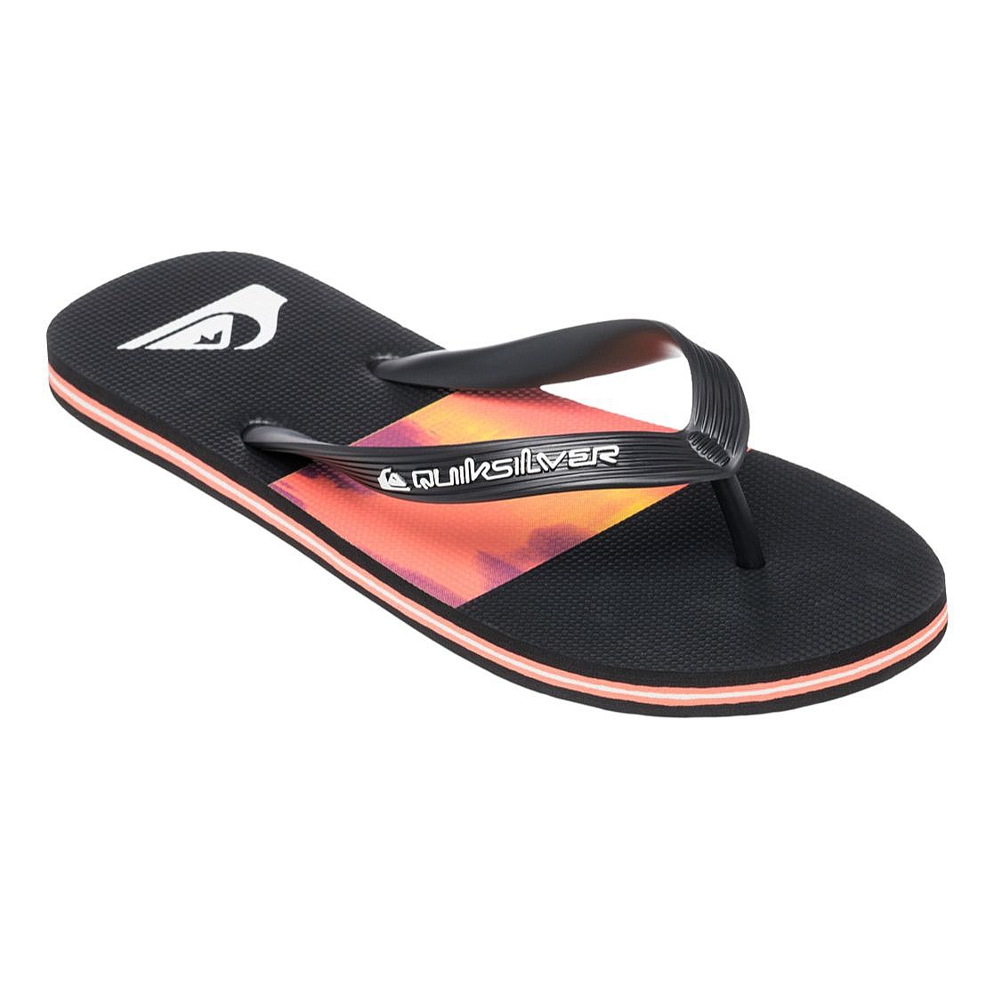 žabky Quiksilver Molokai Stripe 25 - MKZ9/Fiery Coral Bloofade - men´s