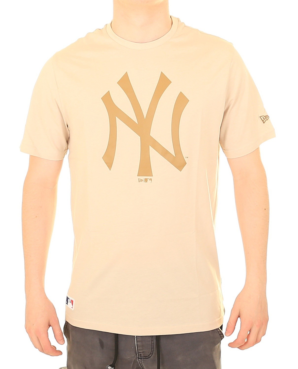 tričko New Era NOS MLB New York Yankees - Stone/White - men´s