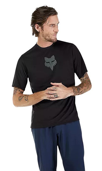 trøje Fox Ranger Fox Head Jersey - Black - men´s